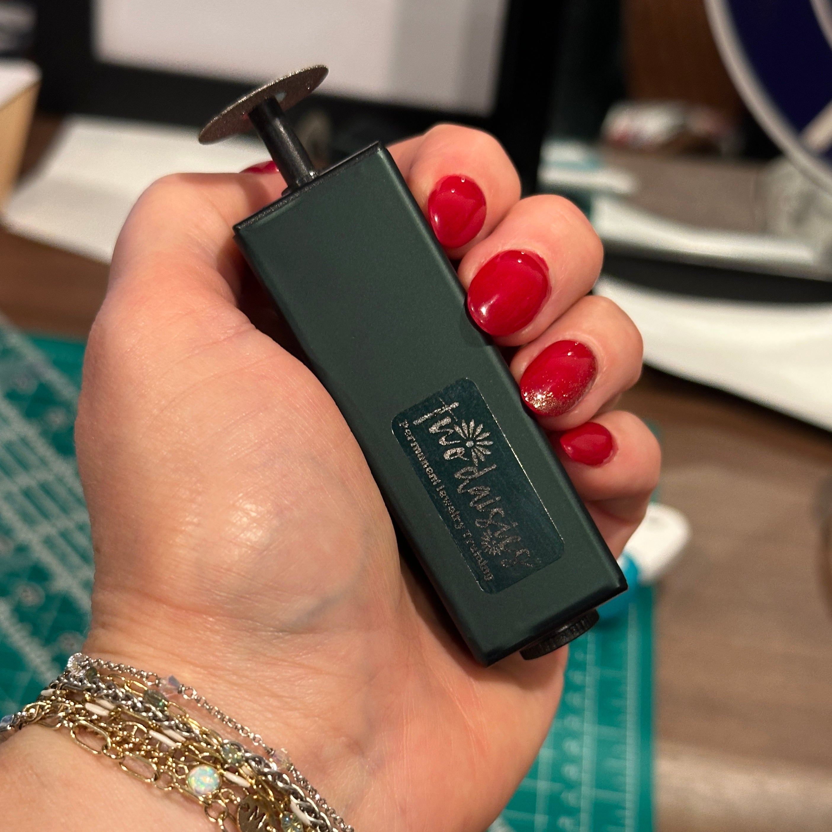 Tungsten Sharpener for Permanent Jewelry Electrodes