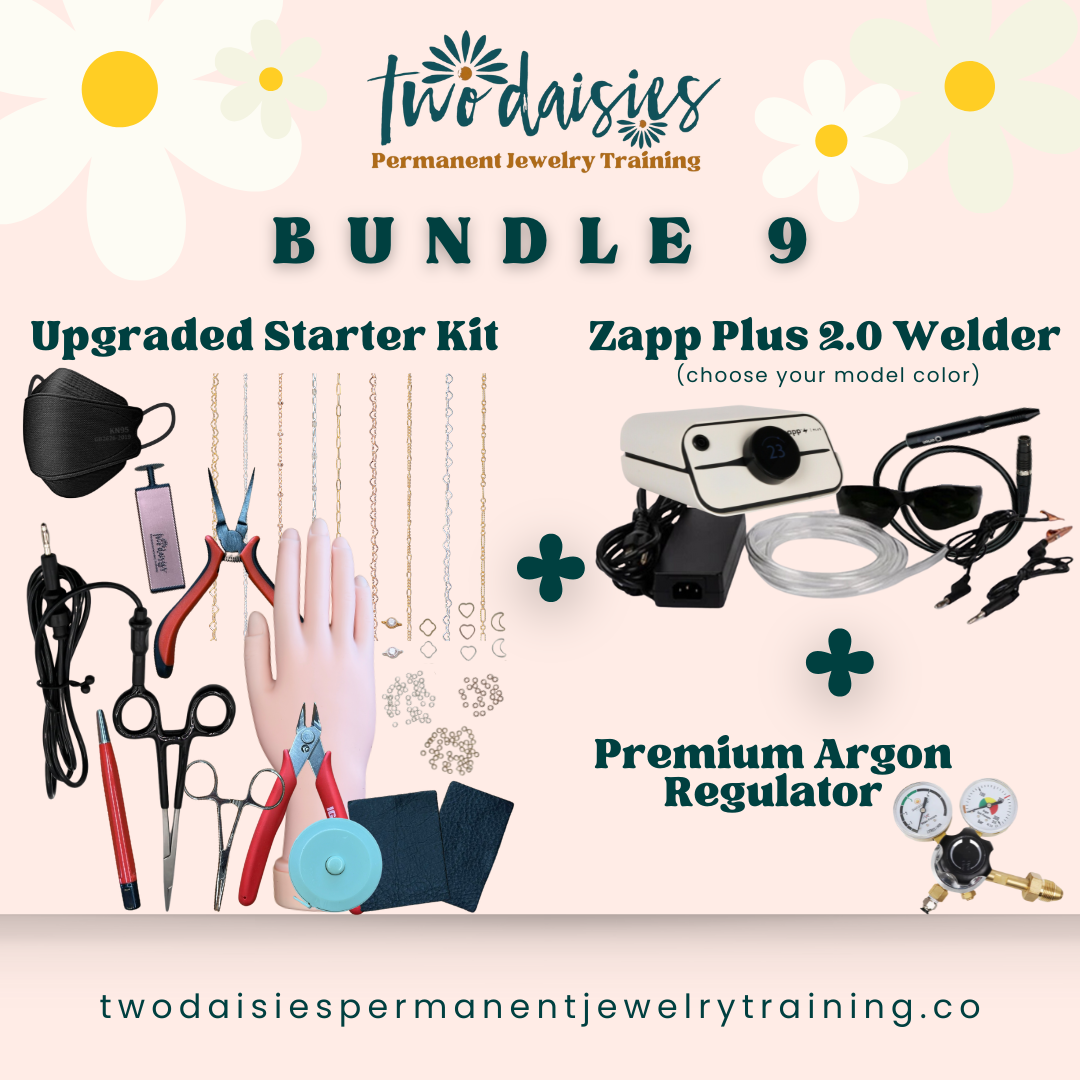 BUNDLE 9: Upgraded Starter Kit + Zapp Plus 2.0 Welder + Premium Argon Regulator