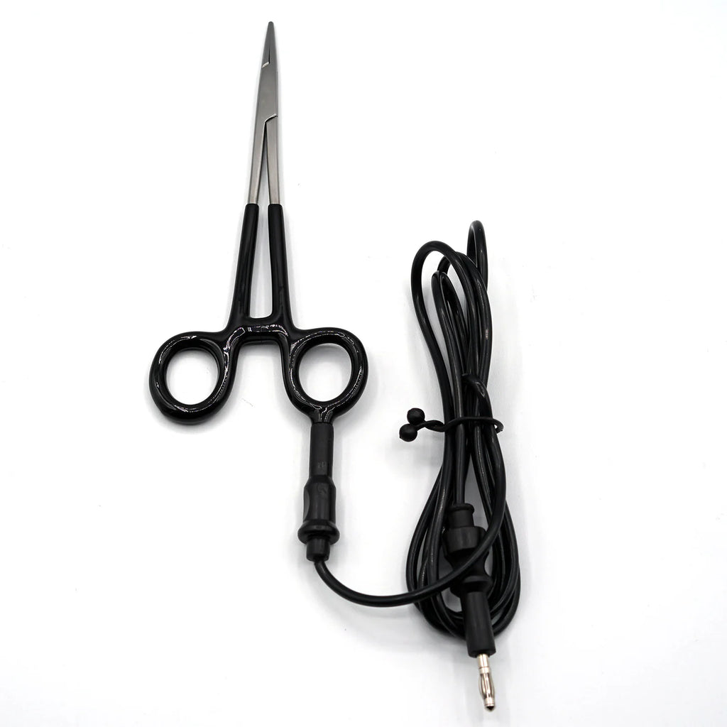 Grounded Hemostat Locking Pliers for Permanent Jewelry Welders by Sunstone