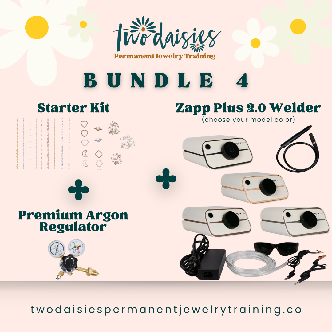 BUNDLE 4: Starter Kit + Zapp Plus 2.0 Welder + Premium Argon Regulator
