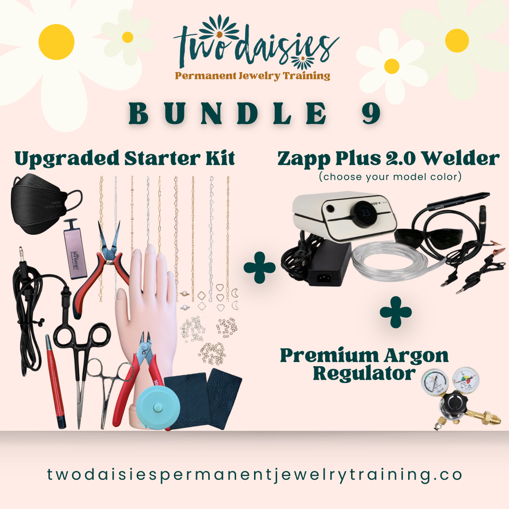 BUNDLE 9: Upgraded Starter Kit + Zapp Plus 2.0 Welder + Premium Argon Regulator