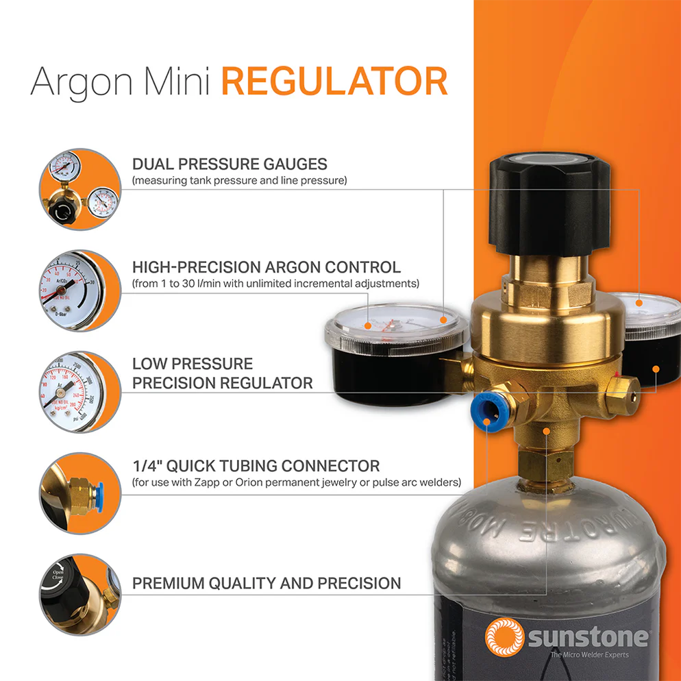 Argon Mini® Regulator by Sunstone